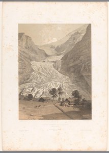 Vue sur le glacier supérieur de Grindelwald (La Suisse et la Savoie)