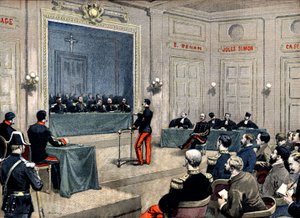 Capitaine Alfred Dreyfus devant le conseil de guerre