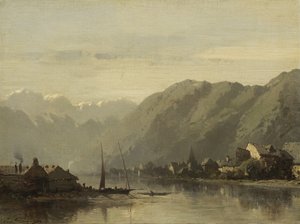 Un lac suisse, 1838-90 - Eugene Deshayes