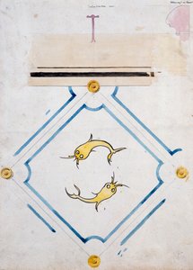 Motifs pour un carreau de salle de bain, Château d