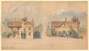 Projet architectural pour la maison de P.J. Hetzel - Eugene Emmanuel Viollet le Duc