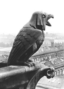 Gargouille de la balustrade de la Grande Galerie de la façade ouest, réplique d