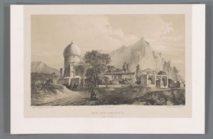 Vue sur Imamzadeh Komijan en Irak-i Ajam - Eugene Flandin