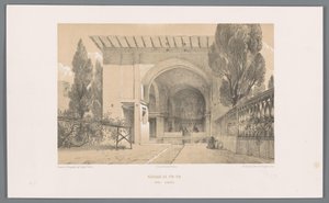 Kiosque du jardin de Fin à Kashan - Eugene Flandin