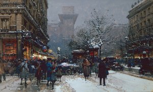 Porte Saint-Denis, Paris - Eugene Galien Laloue