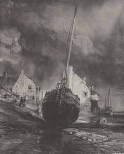 Souvenir de Saint-Valéry-sur-Somme, 1833 - Eugene Isabey
