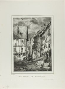 Planche quatre, de Souvenir de Bretagne - Eugene Isabey