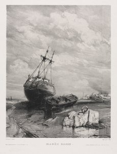 Six marines : Marée basse - Eugene Isabey