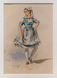 La Korrigane. Ballet de Charles-Marie Widor, modèle de costume - Eugene Lacoste