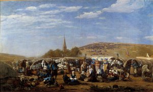 Un pardon à Sainte-Anne-la-Palud en 1858 Célébration religieuse en Bretagne