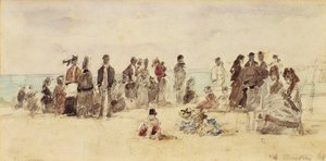 Scène de Plage, 1864 - Eugene Louis Boudin