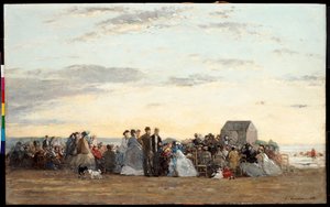 Scène de plage, 1865 - Eugene Louis Boudin