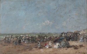 Scène de plage à Trouville, vers 1870-74