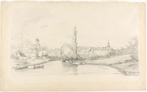 Scène de Canal Près de Bruxelles