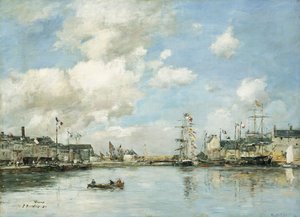 Fécamp, le bassin, 1892