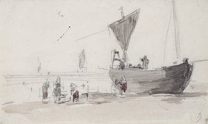 Bateau de pêche sur la plage