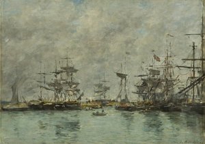 Scène de port - Eugene Louis Boudin