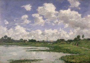 Paysage, rivière Touques, 1891