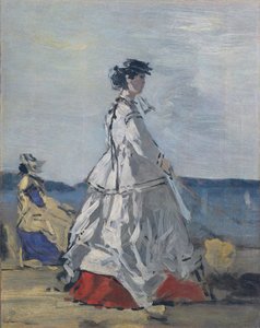 Princesse Pauline Metternich 1836-1921 sur la plage, vers 1865-67 - Eugene Louis Boudin