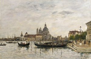 Santa Maria della Salute et la Dogana, Venise - Eugene Louis Boudin