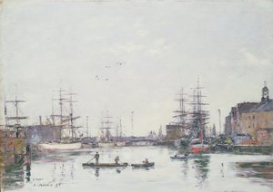 Le Bassin de la Barre, Le Havre, 1895