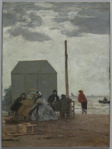 La Plage de Deauville, 1864