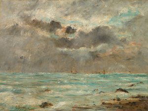 La Côte à Trouville, vers 1865-1900