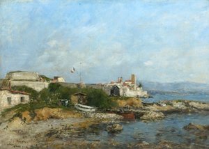 Les fortifications à Antibes, France, 1893 - Eugene Louis Boudin
