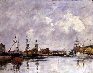 Le Port de Dunkerque - Eugene Louis Boudin