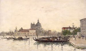 Venise, Le Molo - Eugene Louis Boudin