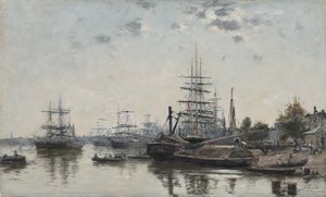 Vue de Bordeaux, depuis le Quai des Chartrons, 1874