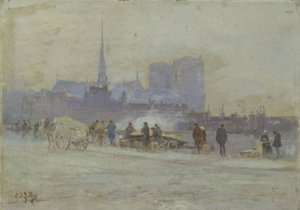 Notre-Dame, vue du Quai de l