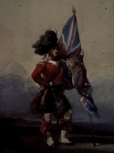 Un enseigne des 75ème Highlanders - Eugene Louis Lami