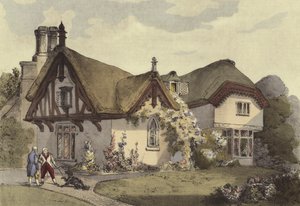 Un cottage - Eugene Louis after Lami