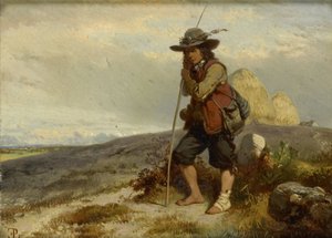 Jeune berger - Eugene Modeste Edmond Lepoittevin