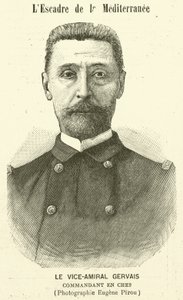 Vice-amiral Gervais, commandant de la flotte méditerranéenne française