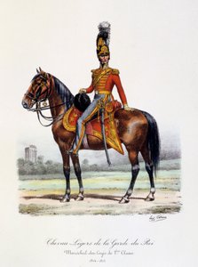 Chevau-Légers de la Garde du Roi, Maréchal-des-Logis de 1ère Classe, 1814-15