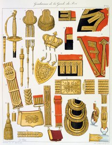 Gendarmes de la Garde du Roi, Insigne - Eugene Titeux