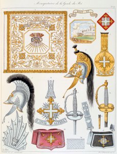 Mousquetaires de la Garde du Roi, Insigne - Eugene Titeux
