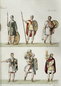 Soldats Romains, détail de la planche 2, classe 5 de la Partie I de L