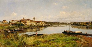 Vue de Sesto Circalende, c.1885 - Eugenio Gignous