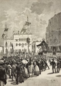 Inauguration du monument à Victor Emmanuel II (1820-1878), premier roi d