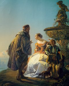 Portrait de Titien et Irène de Spilimbergo, par Eugenio Moretti Larese