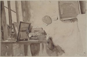 Un coin de studio, vers 1825 - Eugène Delacroix