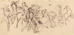 Auriges recto et verso - Eugène Delacroix