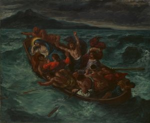 Le Christ endormi pendant la tempête, vers 1853 - Ferdinand Victor Eugene Delacroix
