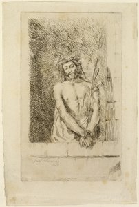 Christ avec le roseau
