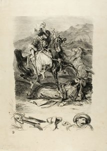 Combat entre Giaour et le Pacha