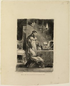 Faust dans son étude - Eugène Delacroix