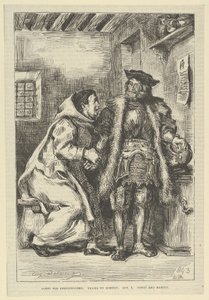 Goetz et le frère Martin, après 1845 - Eugène Delacroix